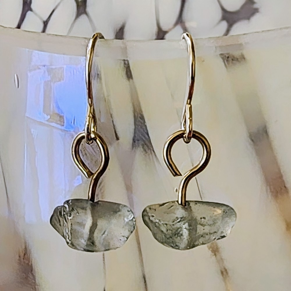 Aquamarine and Silver Earrings